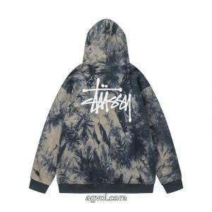 stussyステューシーアメリカンファッションブランドゆったりタイプの秋冬フードパーカー