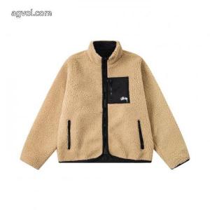 stussyステューシーリバーシブルジッパースタンドネックアメリカンレトロジャケットジャケット
