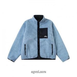 stussyステューシーリバーシブルジッパースタンドネックアメリカンレトロジャケットジャケット