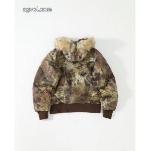 Stussy連名モデルFW 23ボア内張りウール襟ショート丈派克服コート男女同型