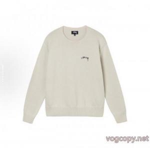 Stussy純色アルファベットセーター