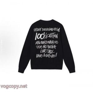 Stussy純色アルファベットセーター