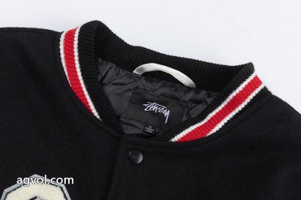 Stussy三方連名Ttl Varsity Jacketパッチワーク刺繍学校チーム野球服男女同型 4