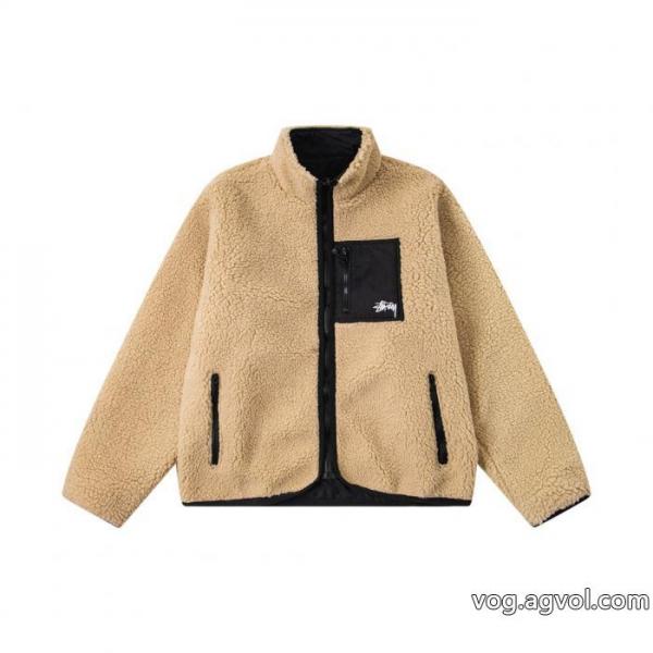 stussyステューシーリバーシブルジッパースタンドネックアメリカンレトロジャケットジャケット 0 