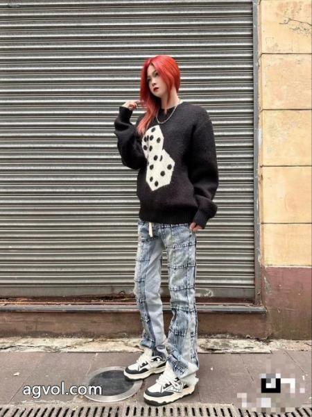 Stussyステューシー海馬毛サイコロセーター 4
