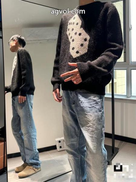 Stussyステューシー海馬毛サイコロセーター 6