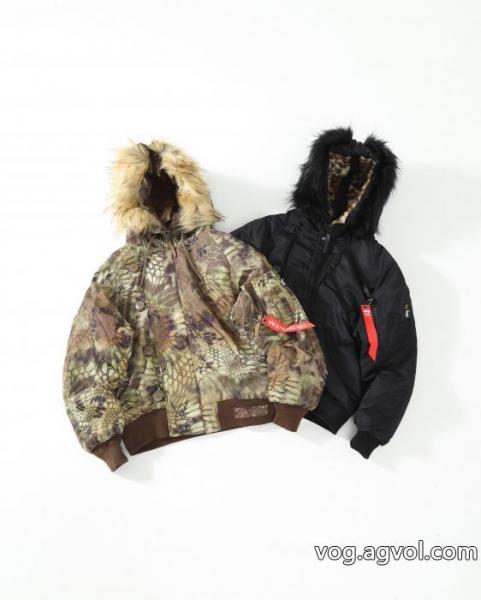 Stussy連名モデルFW 23ボア内張りウール襟ショート丈派克服コート男女同型 0