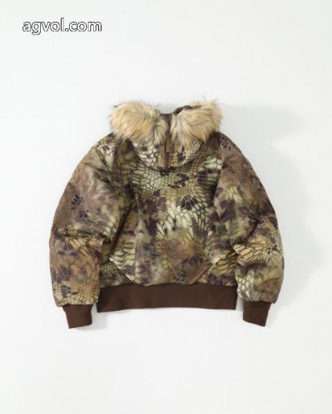 Stussy連名モデルFW 23ボア内張りウール襟ショート丈派克服コート男女同型 4