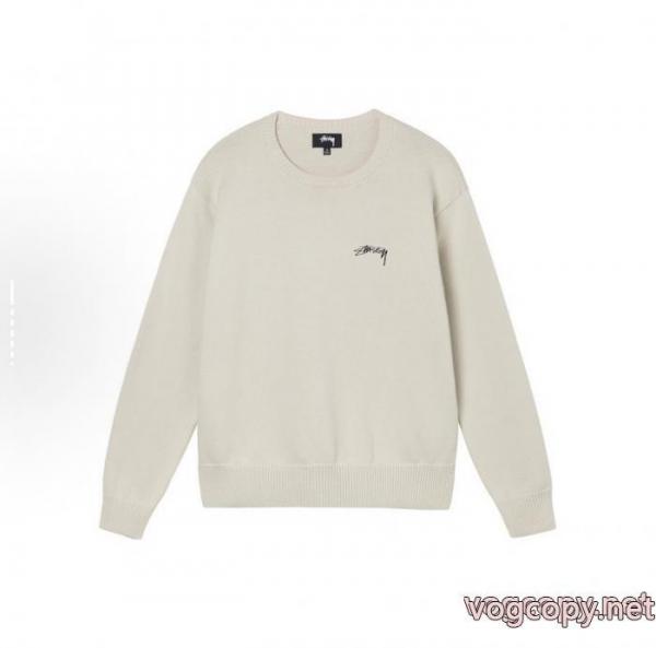 Stussy純色アルファベットセーター 0
