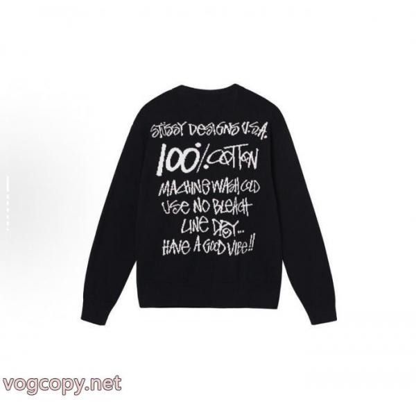 Stussy純色アルファベットセーター 3