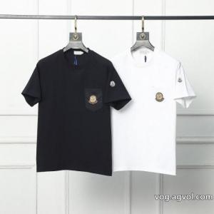 MONCLER偽 ブランド半袖Tシャツ新しい斬新なスタイル 夏季超人気アイテム 韓国高級服
